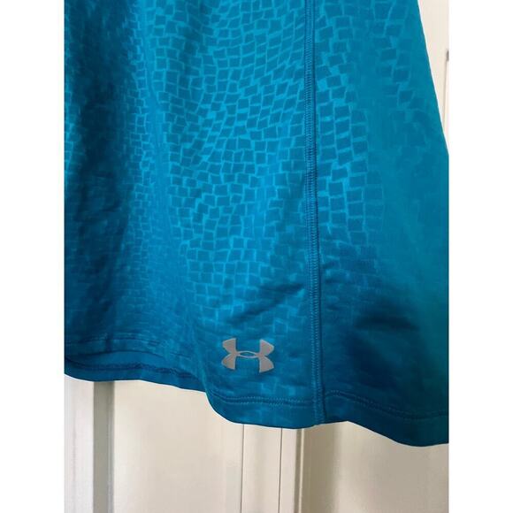 UNDER ARMOR HALTER YOGA RUNNING TOP HEAT GEAR TURQUOISE WOMENS SIZE PETITE SMALL - Picture 6 of 7